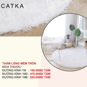 thảm sofa trang trí lông mềm